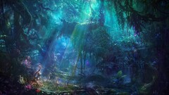 artwork fantasy art concept art jungle exotic cgi digital art