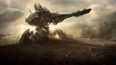 artwork fantasy art concept art robot mech tank War soldier