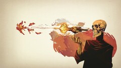 artwork fantasy art concept art skeleton death Birds abstract