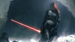 artwork fantasy art concept art star wars Women redhead