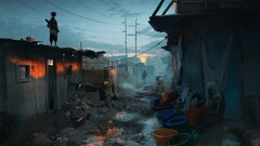 artwork fantasy art concept art urban futuristic