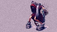 artwork fantasy art concept art Women Little Red Riding Hood