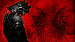 artwork fantasy art digital art samurai cyborg warrior death