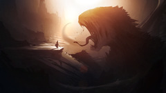 artwork fantasy art digital art warrior creature Mountains