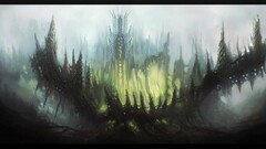 artwork fantasy art landscape building