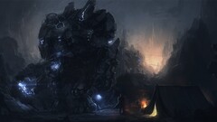 artwork fantasy art mech robot futuristic