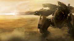 artwork fantasy art mech robot soldier War futuristic weapon
