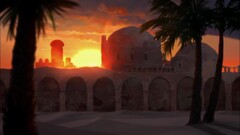 artwork fantasy art palm trees