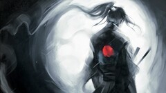 artwork fantasy art samurai warrior painting