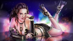 artwork fantasy girl necklace Women