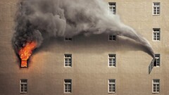 artwork fire House digital art Beige flame painter