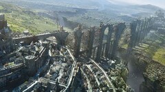 artwork grass Structure castle building Bridge fantasy art