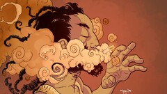 artwork Men drugs smoking