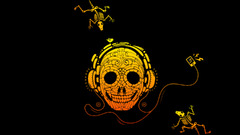 artwork Music headphones Minimalism