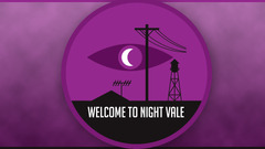 artwork power lines purple background moon purple