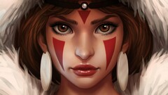 artwork princess mononoke anime girls Anime