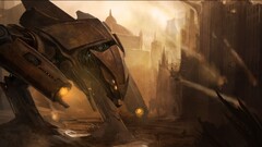 artwork robot fantasy art concept art futuristic soldier City