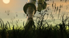 artwork running grass digital art