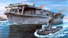 artwork ship military vehicle