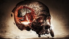 artwork skull digital art abstract