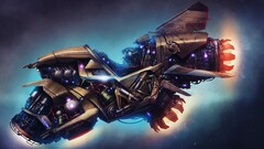 artwork spaceship fantasy art concept art Space