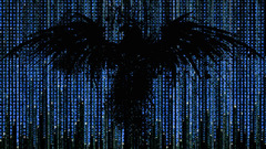 artwork the matrix code blue