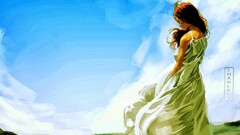 artwork Women dress fantasy art sun dress