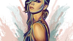 artwork Women face portrait