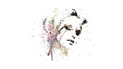 artwork Women face portrait Simple Background