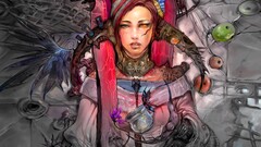 artwork Women robot fantasy art science fiction cyborg