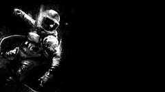 astronaut Space monochrome artwork