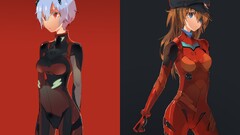 asuka langley soryu ayanami rei neon genesis evangelion Anime