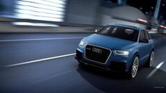 Audi Q3 blue cars Car vehicle Audi road