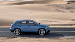 Audi Q3 blue cars desert road Car vehicle