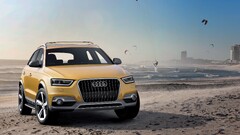 Audi Q3 Car yellow cars SUV Audi