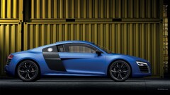 audi r8 Car Audi R8 V10 Plus side view Audi R8 Type 42 blue cars