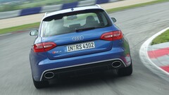 Audi RS4 blue cars Audi vehicle Car