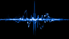 audio spectrum lines blue black background Simple Background