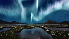 aurorae sky nature landscape
