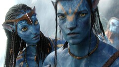 Avatar blue skin Movies science fiction Neytiri Jake Sully Na'vi