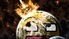 Awesome Face comet Space