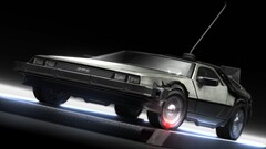 Back to the Future delorean Supercars digital art Movies