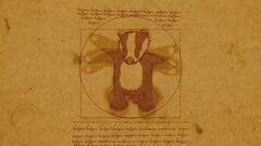 badger Leonardo da Vinci humor brown