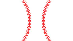 baseball Minimalism white background