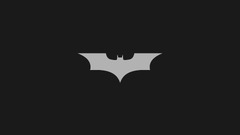 Batman Batman Logo Minimalism simple gray
