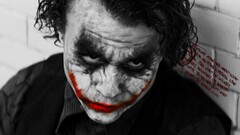 Batman comic art The Dark Knight Movies joker selective coloring