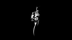 Batman monochrome Minimalism Simple Background