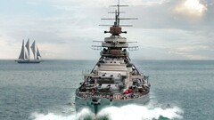 battleship vehicle military ship