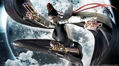 bayonetta video games girls with guns gun weapon video game art