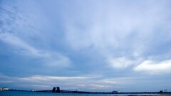 beach Bridge sky water blue